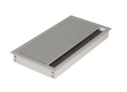 Desk Cable Outlet In Aluminium 120x240 mm