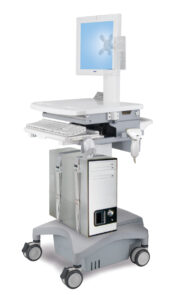Universal CPU-Holder for Medical Carts